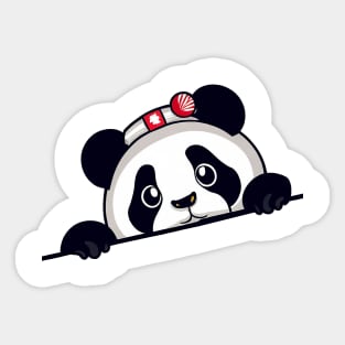 Sneaky japanese panda so cute Sticker